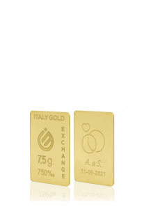 18 Karat Goldbarren von 7,5 g - Geschenk-Ideen Hochzeit - IGE Gold