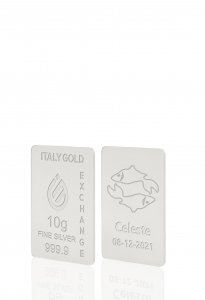 Lingou de Argint Pur semn zodiacal Pești 10 g. - Idee Cadou Semne Zodiacale - IGE Gold