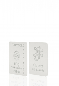Lingou de Argint Pur Salamandră amulet norocos 10 g. - Idee Cadou Amuletă Norocoasă - IGE Gold
