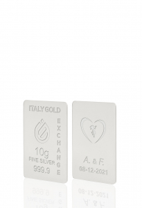 Lingou de Argint Pur cadou pentru Căsătorie de 10 g. - Idee Cadou Evenimente Celebrative - IGE Gold