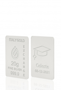 Silver ingot 20gr - Graduation - Gift Idea Graduation - IGE Gold