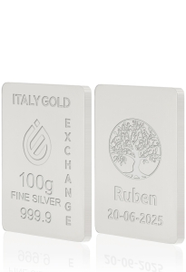 Reiner Silberbarren von 100 g - Geschenk-Ideen Glücksbringer - IGE Gold
