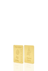 Lingot Or cadeau pour Noël 9 ct de 2 g.  - Idée cadeau Noël - IGE Gold