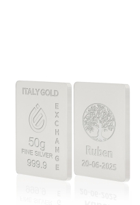 Reiner Silberbarren von 50 g - Geschenk-Ideen Glücksbringer - IGE Gold