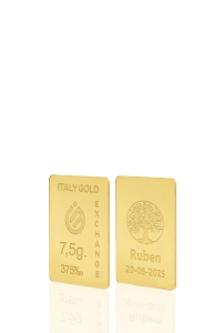 Sztabka Złota Drzewo szczęścia 9Kt 7,5gr - Pomysł na prezent Przynoszące Szczęście  - IGE Gold