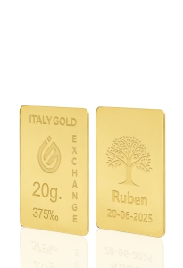 Sztabka Złota Drzewo szczęścia 9Kt 20gr - Pomysł na prezent Przynoszące Szczęście  - IGE Gold