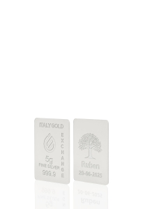 Lingot Argent Pur 5 g. Arbre porte-bonheur - Idée cadeau Porte-bonheur - IGE Gold