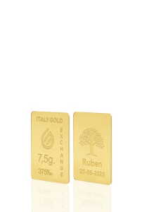 Sztabka Złota Drzewo szczęścia 9Kt 7,5gr - Pomysł na prezent Przynoszące Szczęście  - IGE Gold
