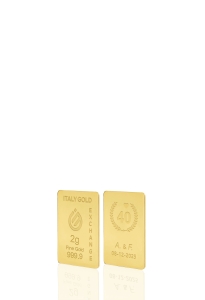 Sztabka Złota w prezencie na Rocznice ślubu 24Kt 2gr - Pomysł na prezent Sztabki na Specjalne Okazje - IGE Gold