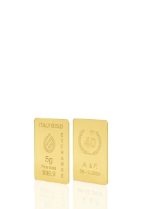 Sztabka Złota w prezencie na Rocznice ślubu 24Kt 5gr - Pomysł na prezent Sztabki na Specjalne Okazje - IGE Gold