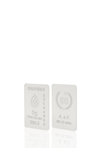 Lingotto Argento Puro 5 gr. per Anniversario di  matrimonio - Idea Regalo Eventi Celebrativi - IGE Gold