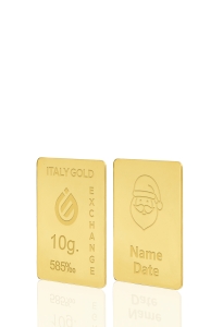 Gold ingot gift for Christmas - 14Kt - 10gr - Gift Idea Miscellaneous Christmas Love Friendship - IGE Gold