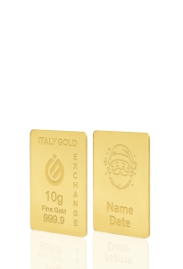 Lingou de Aur cadou de Crăciun 24 K de 10 g. - Idee Cadou Crăciun Dragoste Prietenie - IGE Gold