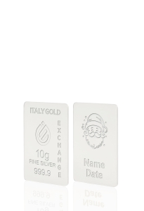 Lingou de Argint Pur cadou pentru Crăciun de 10 g. - Idee Cadou Crăciun Dragoste Prietenie - IGE Gold