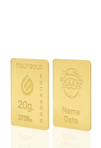 Lingou  de Aur cadou Moș Crăciun 9K de 20 g. - Idee Cadou Crăciun Dragoste Prietenie - IGE Gold