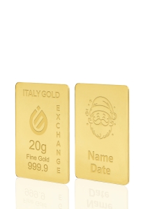 Lingou de Aur cadou de Crăciun 24 K de 20 g. - Idee Cadou Crăciun Dragoste Prietenie - IGE Gold