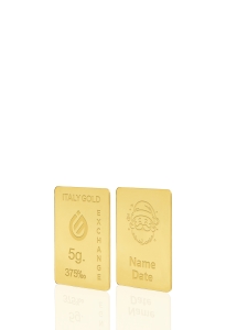 Lingou de Aur cadou Moș Crăciun 9K de 5g. - Idee Cadou Crăciun Dragoste Prietenie - IGE Gold