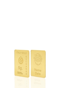 Lingou de Aur cadou Moș Crăciun 14 K de 5 g.  - Idee Cadou Crăciun Dragoste Prietenie - IGE Gold