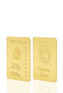 Lingou  de Aur cadou Moș Crăciun 9K de 20 g. - Idee Cadou Crăciun Dragoste Prietenie - IGE Gold