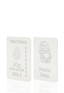 Lingou de Argint Pur cadou pentru Crăciun de 20 g. - Idee Cadou Crăciun Dragoste Prietenie - IGE Gold