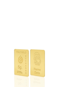 Lingou de Aur cadou Moș Crăciun 9K de 5g. - Idee Cadou Crăciun Dragoste Prietenie - IGE Gold