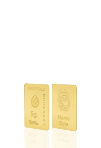 Lingou de Aur cadou Moș Crăciun 14 K de 5 g.  - Idee Cadou Crăciun Dragoste Prietenie - IGE Gold