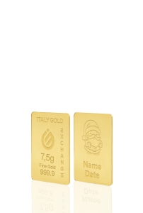 Lingou de Aur cadou de Crăciun 24 K de 7,5 g. - Idee Cadou Crăciun Dragoste Prietenie - IGE Gold