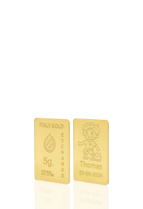Lingotto Oro sport calcio 9 Kt da 5 gr. - Idea Regalo Sport - IGE Gold