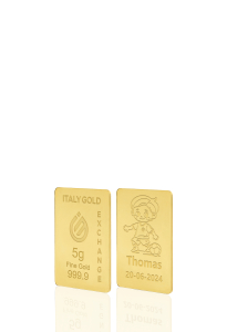 Lingotto Oro 24Kt da 5 gr. sport calcio - Idea Regalo Sport - IGE Gold