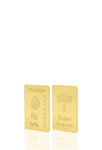 Lingotto Oro sport bandiere della vittoria 18 Kt da 5 gr. - Idea Regalo Sport - IGE Gold