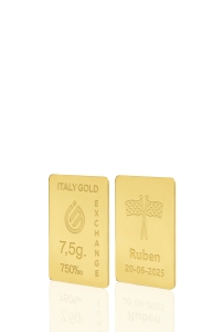 Lingotto Oro regalo 18Kt da 7,5 gr. bandiere della vittoria - Idea Regalo Sport - IGE Gold