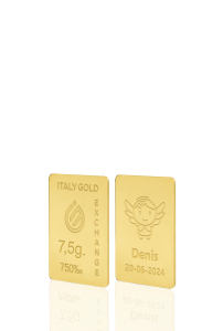 18 Karat Taufgeschenk Goldbarren aus 7,5 g - Geschenk-Ideen Feierlichen Veranstaltungen - IGE Gold