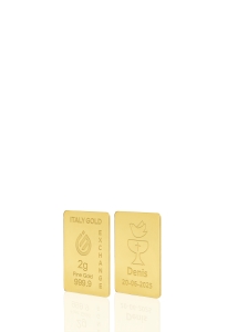 24 Karat Taufgeschenk Goldbarren aus 2 g - Geschenk-Ideen Taufe - IGE Gold