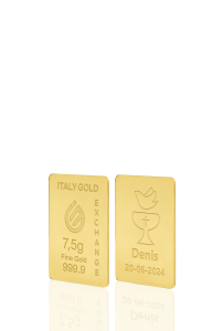 24 Karat Taufgeschenk Goldbarren aus 7,5 g - Geschenk-Ideen Taufe - IGE Gold