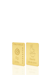 Lingotto Oro regalo per Battesimo 9 Kt da 5 gr. - Idea Regalo Battesimo - IGE Gold
