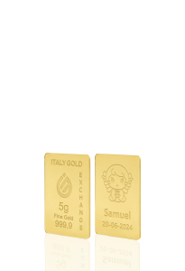 24 Karat Taufgeschenk Goldbarren aus 5 g - Geschenk-Ideen Feierlichen Veranstaltungen - IGE Gold