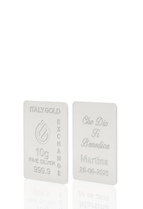 Sztabka Czyste Srebro 10 gr.  prezent na Chrzest - Pomysł na prezent Chrzest - IGE Gold