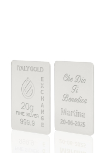 Sztabka Czyste Srebro 20 gr.  prezent na Chrzest - Pomysł na prezent Chrzest - IGE Gold