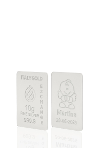 Silver ingot 10gr - Baptism - Gift Idea Baptism - IGE Gold