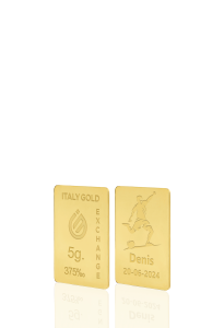 Lingotto Oro sport calcio 9 Kt da 5 gr. - Idea Regalo Sport - IGE Gold