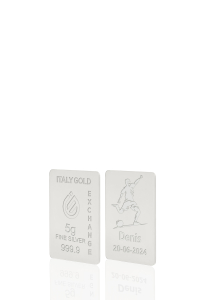 Lingotto Argento Puro 5 gr. sport calcio - Idea Regalo Sport - IGE Gold