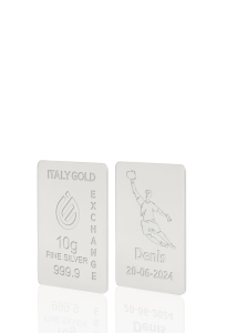 Lingot Argent Pur 10 g. sport football - Idée cadeau Sport - IGE Gold