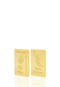 Lingot Or sport football 18 ct de 5 g.  - Idée cadeau Sport - IGE Gold