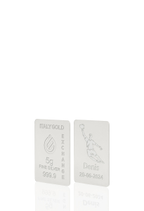 Lingot Argent Pur 5 g. sport football - Idée cadeau Sport - IGE Gold