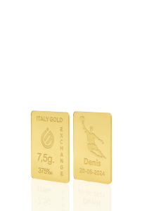Lingot Or cadeau 9 ct de 7,5 g. sport football  - Idée cadeau Sport - IGE Gold