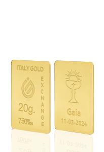 Sztabka Złota w prezencie na Komunię 18Kt 20gr - Pomysł na prezent Komunia - IGE Gold