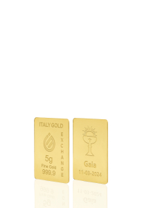 Sztabka Złota w prezencie na Komunię 24Kt 5gr - Pomysł na prezent Komunia - IGE Gold