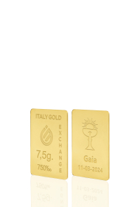 Sztabka Złota w prezencie na Komunię 18Kt 7,5gr - Pomysł na prezent Komunia - IGE Gold