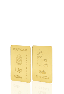 Gold ingot gift for Holy Communion  - 14Kt - 10gr - Gift Idea Special Events - IGE Gold