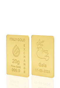 Lingotto Oro 24Kt da 20 gr. per Comunione  - Idea Regalo Comunione - IGE Gold